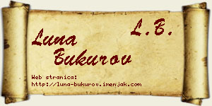 Luna Bukurov vizit kartica